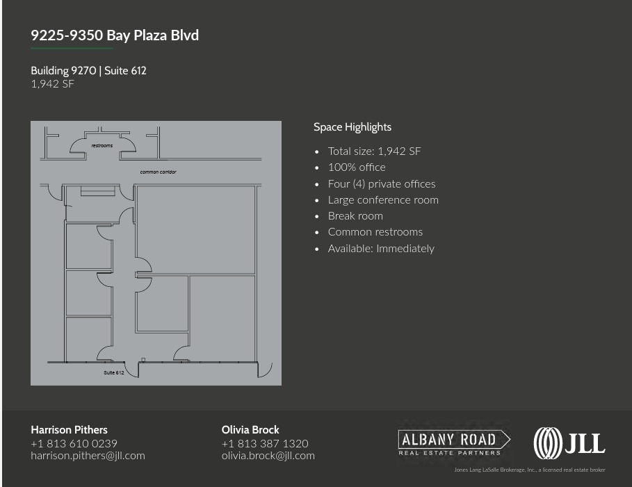 9280 Bay Plaza Blvd, Tampa, FL to rent Floor Plan- Image 1 of 1