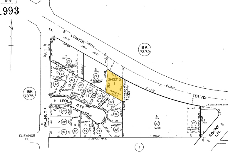 1852 Lomita Blvd, Lomita, CA for sale - Plat Map - Image 1 of 1