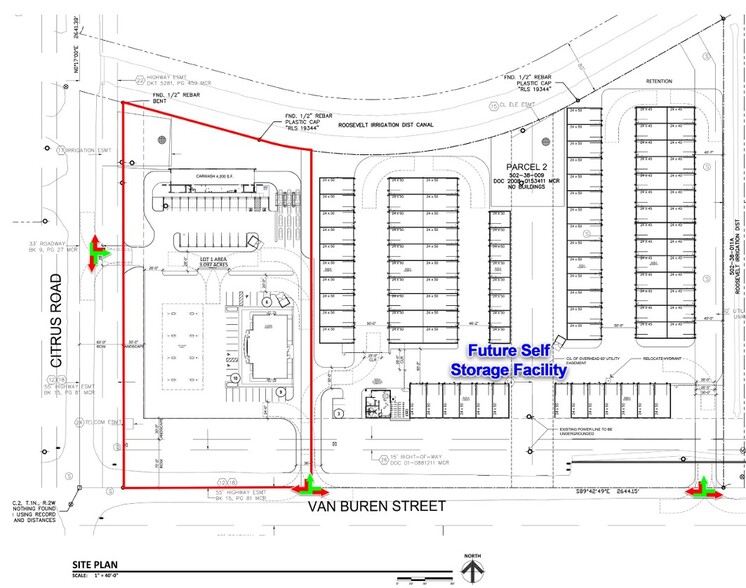 Citrus Rd and Van Buren, Goodyear, AZ for rent - Site Plan - Image 3 of 4