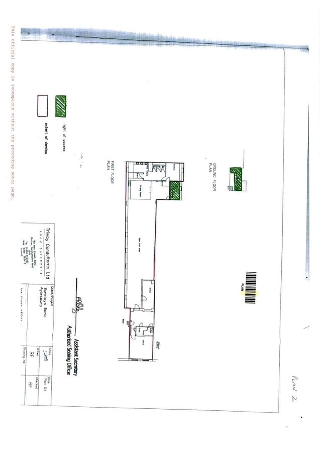 34 Market Sq, Aylesbury, BKM HP20 1TW - Unit First Floor - - Floor Plan - Image 1 of 3