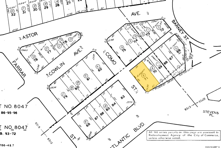 2075 S Atlantic Blvd, Commerce, CA for rent - Plat Map - Image 3 of 3