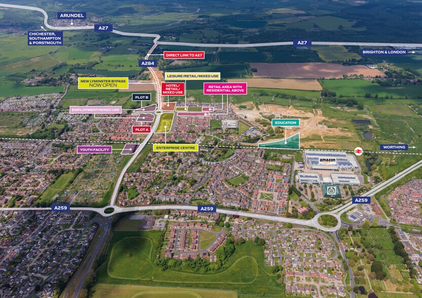 Toddington Ln, Littlehampton for sale - Aerial - Image 2 of 2