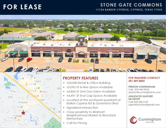 More details for 11734 Barker Cypress Rd, Cypress, TX - Retail for Rent