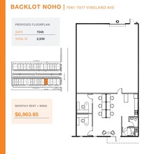 7041-7057 1/2 Vineland Ave, North Hollywood, CA for rent Floor Plan- Image 1 of 1