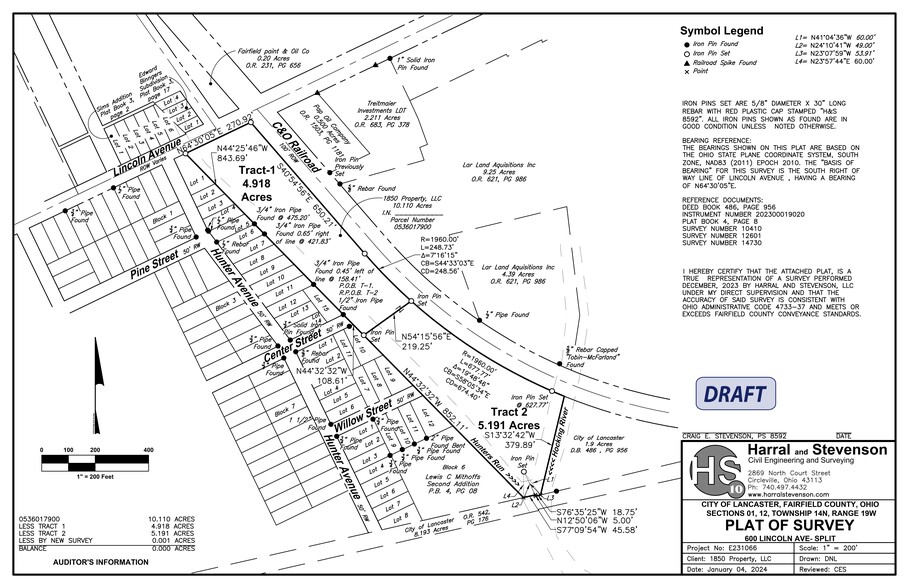 608 Lincoln Ave, Lancaster, OH for rent - Site Plan - Image 1 of 2