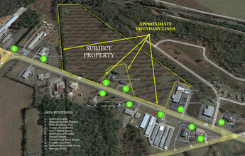 1200 (block) Peach Parkway, Fort Valley, GA - aerial  map view