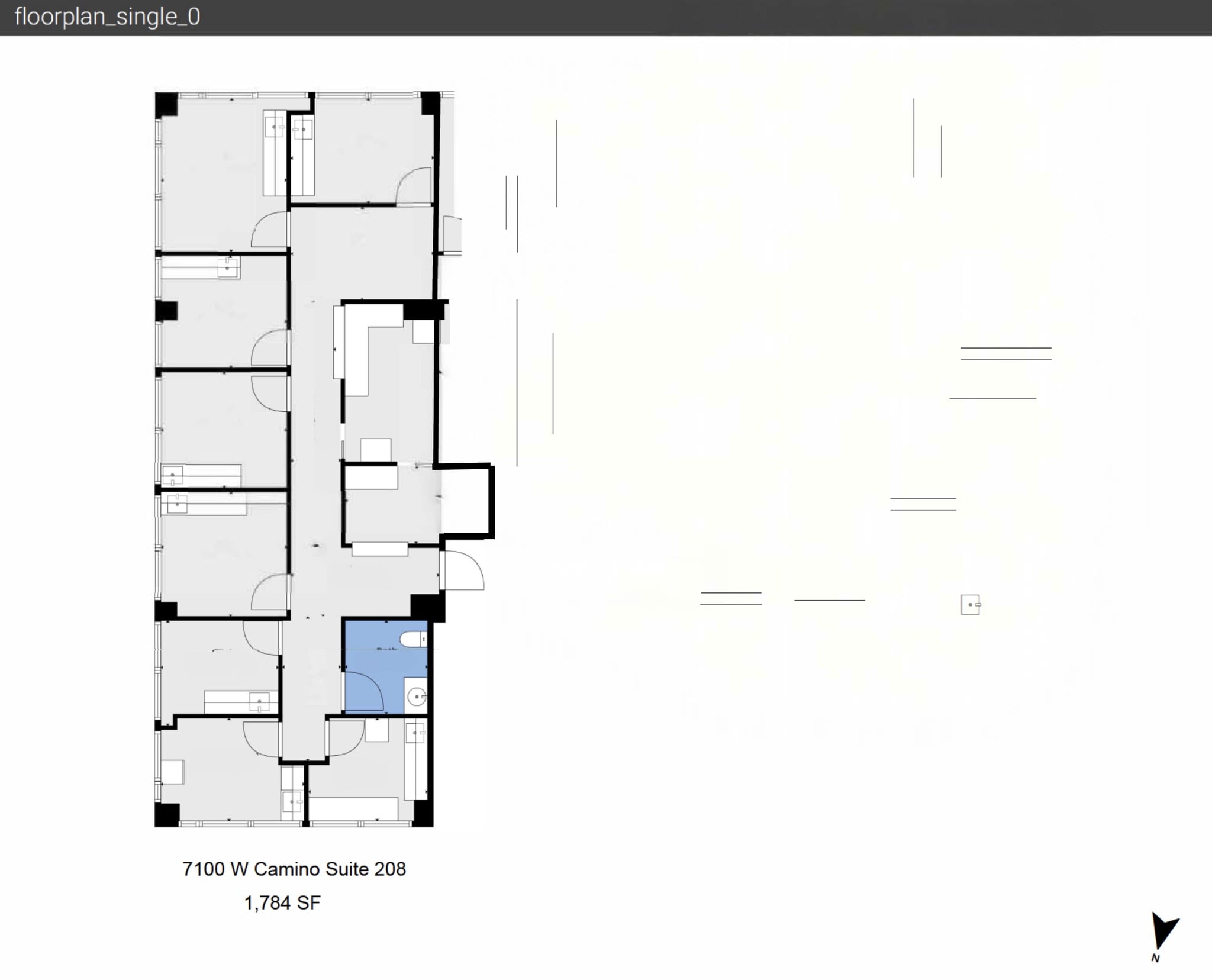 7100 W Camino Real, Boca Raton, FL to rent Site Plan- Image 1 of 1
