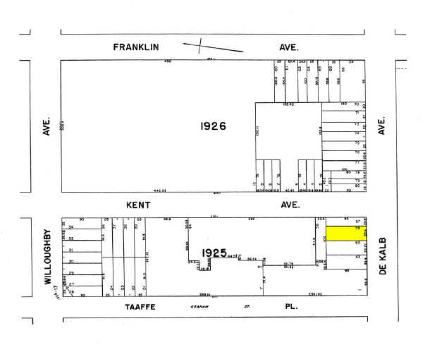 461 Dekalb Ave, Brooklyn, NY for sale - Plat Map - Image 1 of 1