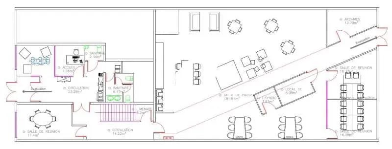 Office in Évry-Courcouronnes to rent - Floor Plan - Image 2 of 3