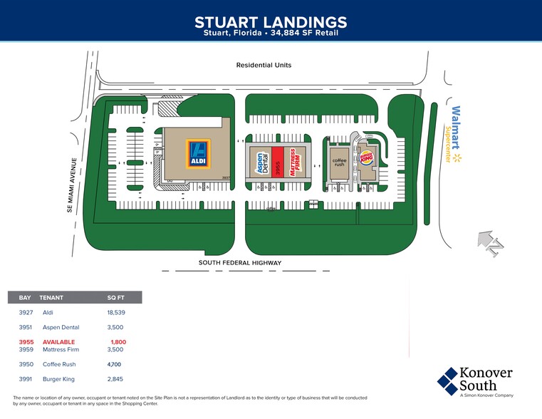 3801 SE Federal Hwy, Stuart, FL for rent - Site Plan - Image 1 of 3