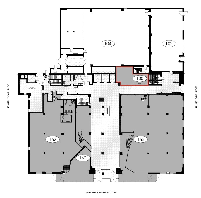 1425 Boul René-Lévesque O, Montréal, QC to rent Floor Plan- Image 1 of 1