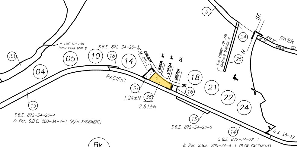 5485-5495 Carlson Dr, Sacramento, CA for rent - Plat Map - Image 2 of 5