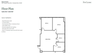 5550 Topanga Canyon Blvd, Woodland Hills, CA for rent Floor Plan- Image 1 of 1