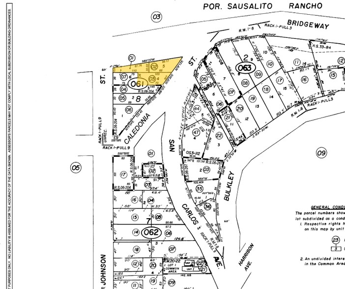 1001 Bridgeway, Sausalito, CA for rent - Plat Map - Image 2 of 29