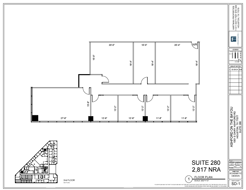 1001 S Dairy Ashford Rd, Houston, TX for rent Floor Plan- Image 1 of 1