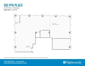 1 PPG Pl, Pittsburgh, PA for rent Site Plan- Image 1 of 1