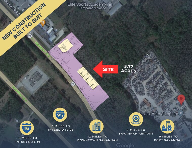 195 Commercial Ct, Rincon, GA for sale - Plat Map - Image 1 of 1