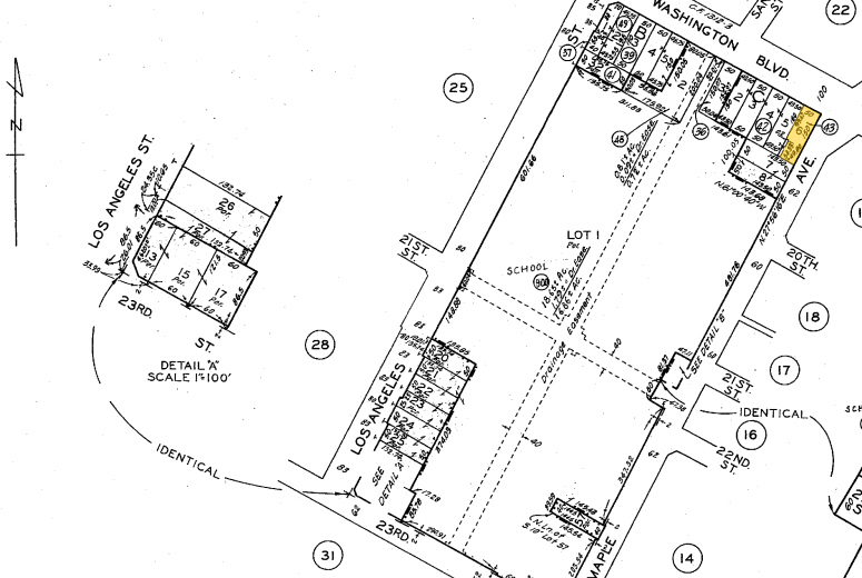 1901-1909 Maple Ave, Los Angeles, CA for rent - Plat Map - Image 2 of 9