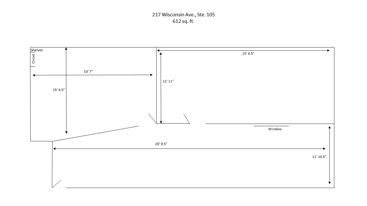 217 Wisconsin Ave, Waukesha, WI for rent Floor Plan- Image 1 of 4