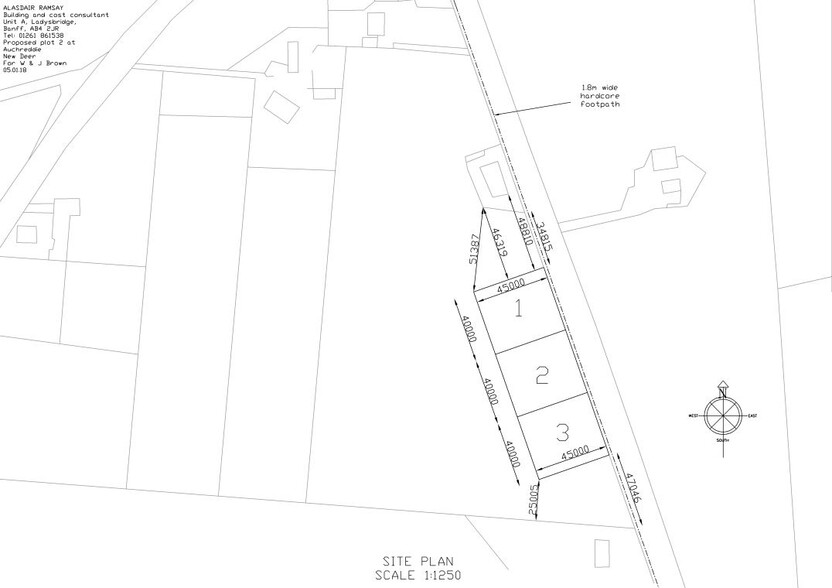 Auchreddie Rd, Turriff for sale - Site Plan - Image 2 of 2