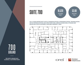 700 N Brand Blvd, Glendale, CA for rent Floor Plan- Image 1 of 1