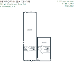 1599 Superior Ave, Costa Mesa, CA for rent Floor Plan- Image 1 of 1