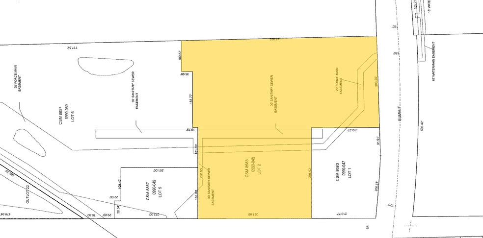 601-921 Meadowbrook Rd, Waukesha, WI for rent - Plat Map - Image 2 of 6